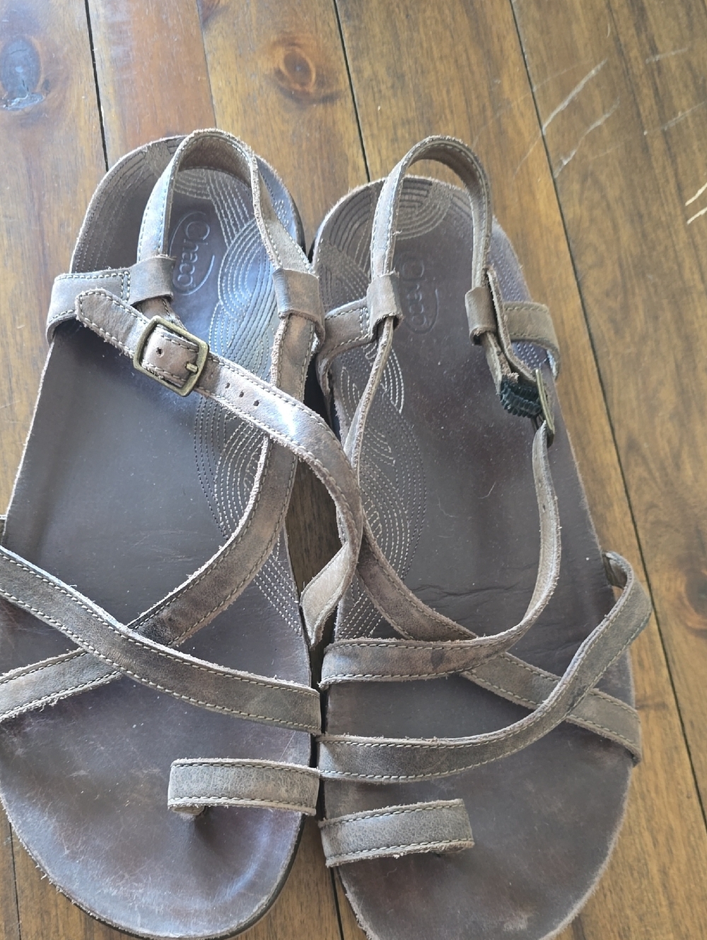 Chaco Leather Sandals Eco Tread 8